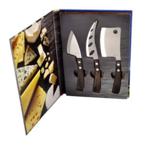 Cheese Knife Set - Dark Wood
