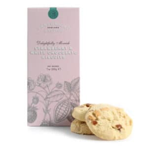 Strawberry & White Chocolate Biscuits